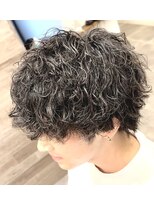 ヘアーショップケイ(HAIR SHOP K.)&nbsp;もさっとマッシュ×スパイラルパーマ
