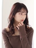 フェミニンウェーブ×艶カラー