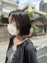 ジウ 上通り(JIU)&nbsp;20代30代小顔ゆるふわロンググレージュインナーカラーパープル