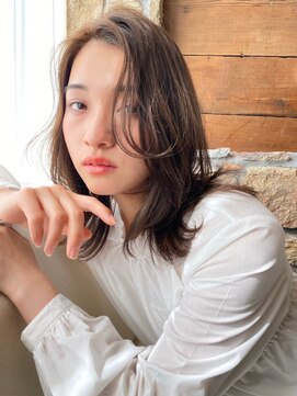 ヘアリゾート粋 トゥジュ 池袋東口店(tujuh) レイヤーミディアム/シアーブラウン