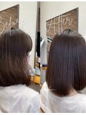 髪質改善ストレート