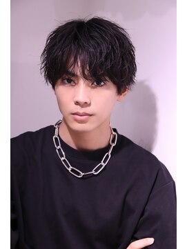 ネイビー(NAVY) 大人のシャドウパーマ スタイリング簡単