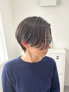 スイ(suiw) 白髪ぼかしハンサムショート【suiw】昭和町/天王寺/阿倍野