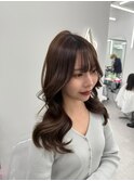 韓国風レイヤーカットで 可愛く巻き髪◎