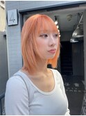 夏にピッタリおすすめスタイル+ケアブリーチで作るオレンジ