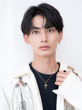 ハバナ 新宿(HAVANA) 無造作ヘア/黒髪/ソフトツーブロック/センターパート