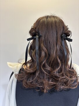 アイディー ヘアメイク(iDhair&make) ハーフアップ