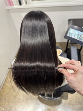 ミヨン 京都烏丸店(miyon) 【miyon】韓国レイヤーカット×暗髪カラー×髪質改善