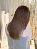 人気No.1☆ 艶と柔らかさあふれる 髪質改善カラー＋カット￥16390→￥9900