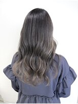 イマージュヘアー バレイヤージュミルクティーベージュカラー