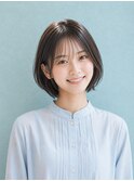 ショートボブ髪型20代30代40代50代前髪あり前髪なし面長丸顔越谷