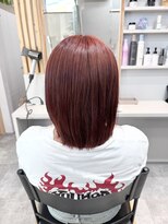 コロレ(COLORE)&nbsp;ブリーチで作る鮮やかレッドカラー