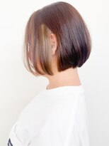 モリオフロムロンドン 原宿本店(morio from London) インナーカラー ベージュ ケアブリーチ 前下がりボブ