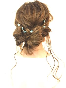 ヘアメイク エンカレッジ(HAIR MAKE encourage) リボン、ルーズアップ