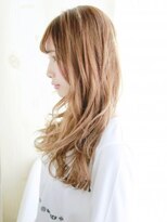 ヘアメイク ナル(hair make nalu)&nbsp;ハイトーンベージュのゆるふわ
