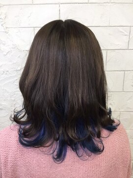 アルカンジュ 川口駅東口(archange by anyhow) 2019夏スタイル♪インナーカラー×サファイヤブルー