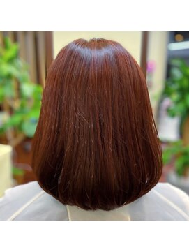 ヘアー イズム アンズー(HAIR ISM ANZU) ボブ×暖色