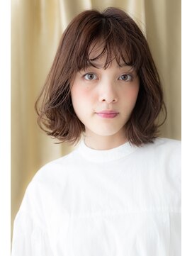 カバーヘア ブリス 大宮西口(COVER HAIR bliss) 大人かわいいくせ毛風美髪くびれミディＡラインボブウルフX大宮!