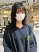CAF松本【動きの出るレイヤーカット×縦ウェーブパーマ】