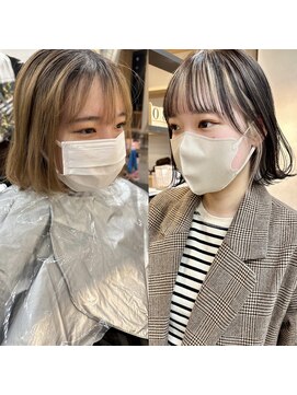 サンド 表参道(sand) 表参道ダブルカラーブリーチインナーカラー10代20代30代