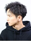 ツーブロックアップバングショート