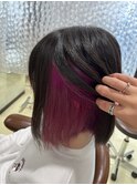 インナー、イヤリングカラー　ビビットピンク