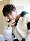MEN’S HAIR マッシュパーマアッシュブラックカルマパーマ