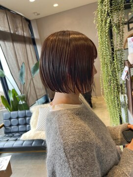 クルニエ(crenier) ミニボブ/オリーブグレージュ