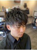 コンパクトマッシュ×レイヤー×ツーブロック