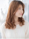 細めハイライトS字カールゆるふわセミディa上尾20代30代40代
