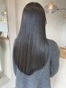 ケアカラー＋髪質改善シルキーエステ【縮毛矯正】￥25480→￥19100