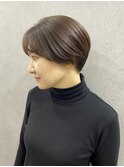 前髪短めのハンサムショート