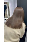 大人かわいいエギョモリ ミルクティーブラウン ひし形シルエット