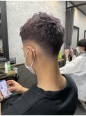 ローフェード ブリーチカラー メンズカット 葛西メンズ