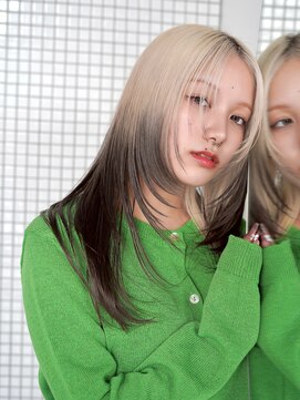 アンアミ シブヤ(Un ami shibuya) デザインカラー/ハイトーンロング/レイヤースタイル