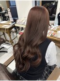 ブリーチなしダブルカラーチョコレートブラウン