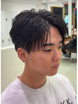 オーシャントーキョーウエスト 心斎橋 (OCEAN TOKYO WEST) ニュアンスシースルーバングビジネスショート