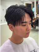 ニュアンスシースルーバングビジネスショート