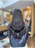 切りっぱなしボブから韓国風ロングへ｜プルエクステ【米子】