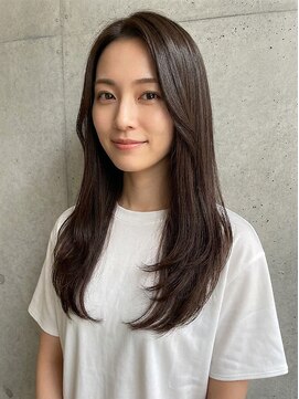 アミ(amii) 室蘭ロングヘアレイヤーカット韓国白髪ぼかし白髪染めボブ