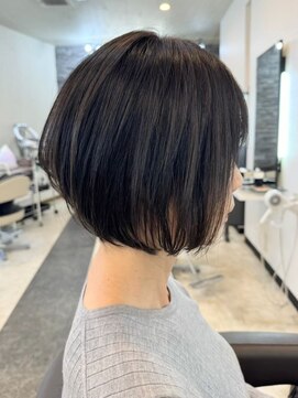 ガーデン 西川田店(garden) 宇都宮白髪ぼかしハイライトショートボブレイヤーカット髪質改善