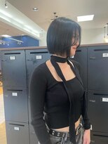 ユニ バイ マグ 長野店(Uni.by Mag) 前髪なし大人かわいいぱつっと韓国タッセルボブ