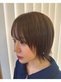 ショートボブ/グレージュカラーイメチェン
