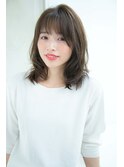 【Un ami】 大人かわいい 小顔ミディアムパーマ　松井幸裕