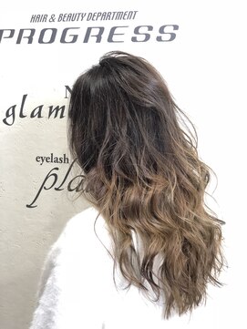 プログレス 中野店(PROGRESS) グラデ幅広め!ゴージャスロング