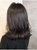 【ブリーチなし】透明感アッシュグレーカラー◎