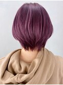 ラベンダーショート_スリークボブ厚めバングローライト_ba287831