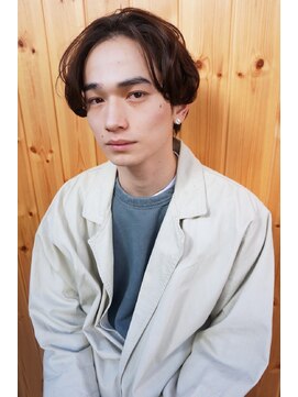 ブゾン(buZon) 【buZonブゾン】メンズゆるハンサムショート×アッシュベージュ