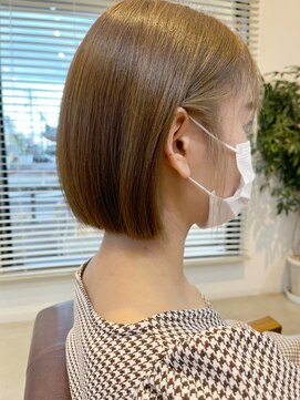 ラ メール ヘア デザイン(La mer HAIR DESIGN) ぷつっとボブ/アッシュベージュカラー