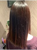 エアストレート大人可愛い20代30代40代黒髪ストレート暗髪